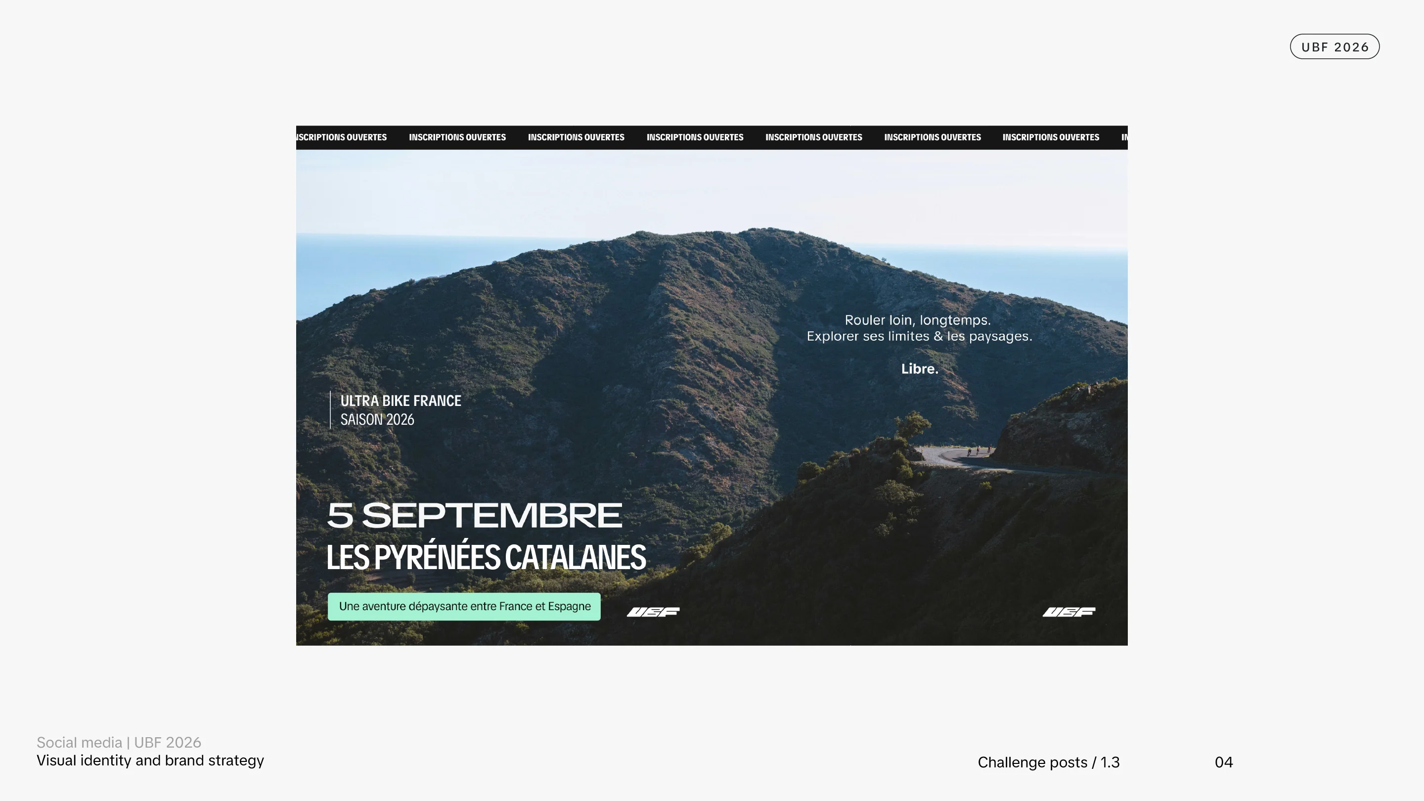 Ultra Bike France® social media — event communication template